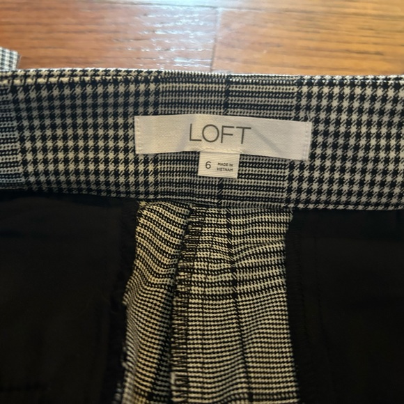 Loft plaid trousers size 6 NWOT - Picture 4 of 5